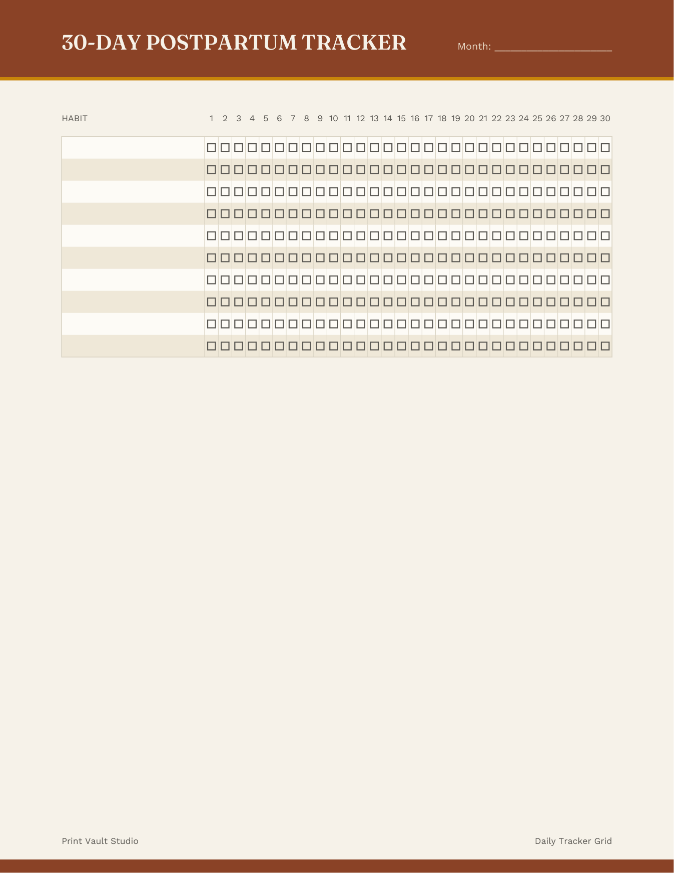 Habit ideas page