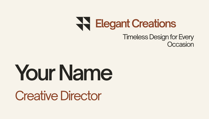 Business Card Template — Style 4