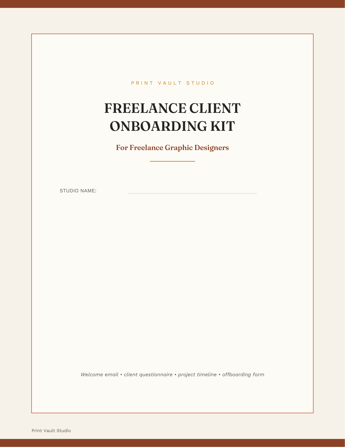 Freelance Client Onboarding Kit