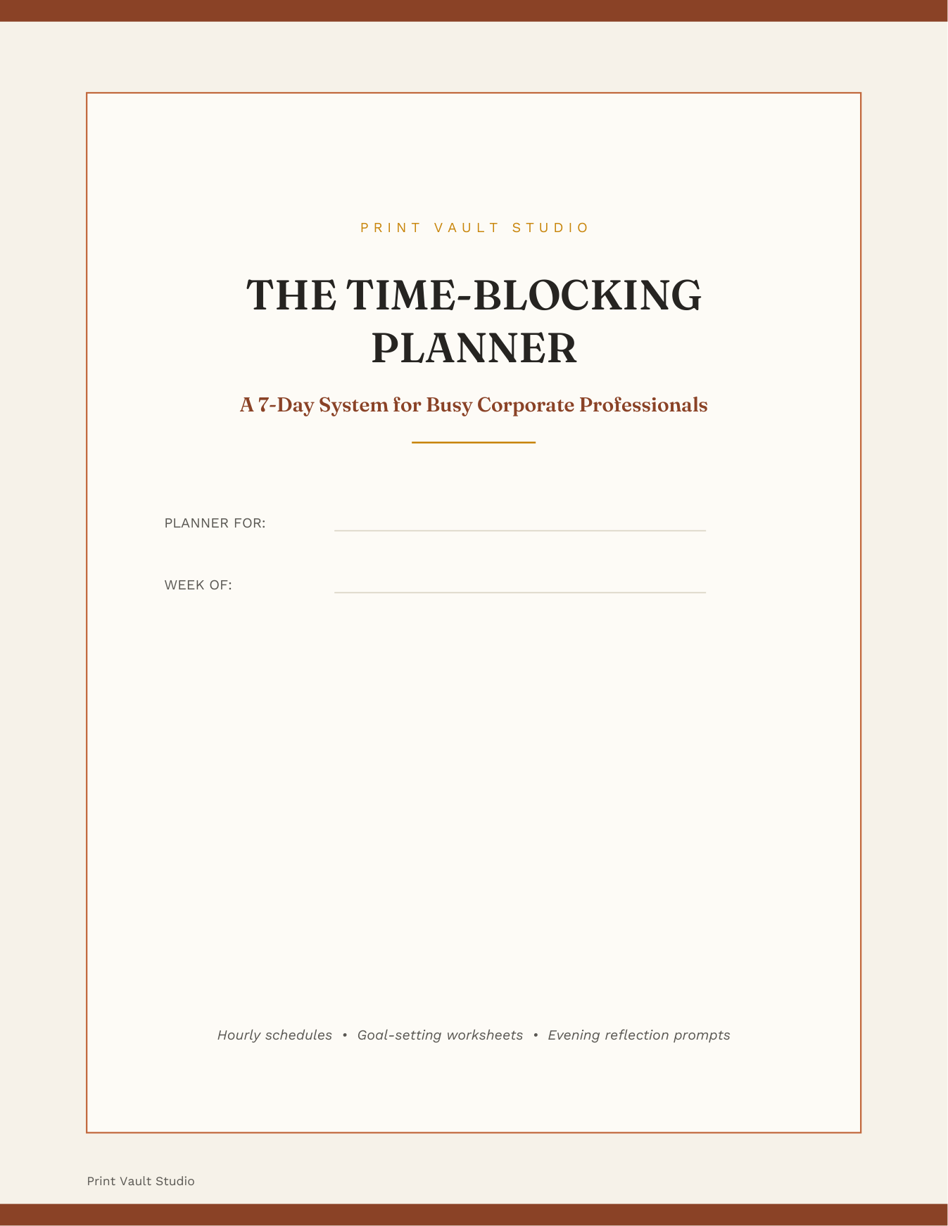 The Time-Blocking Planner
